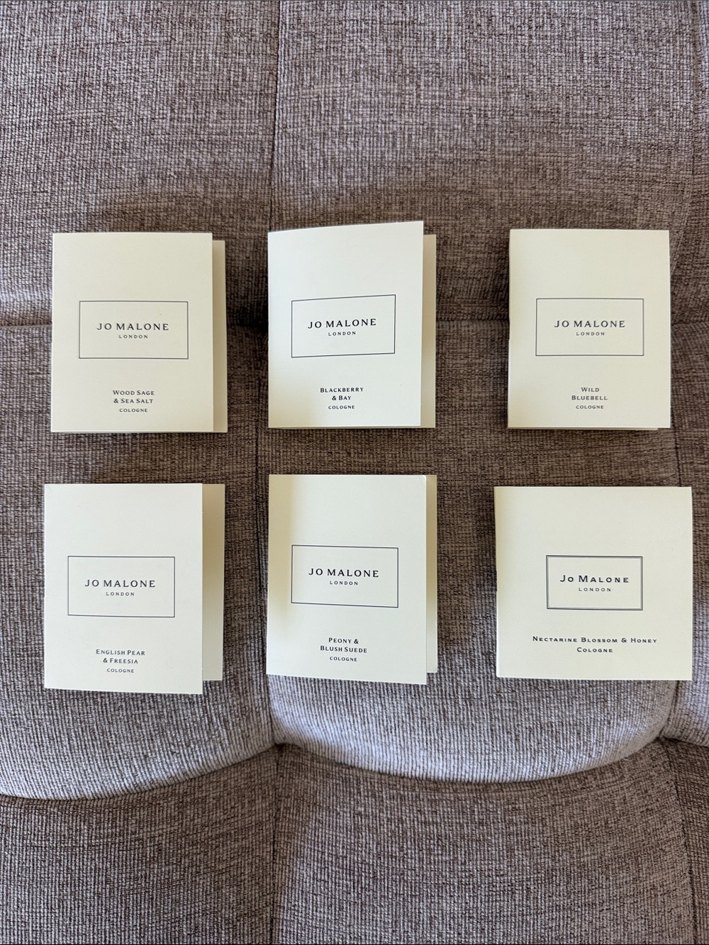 Brand New Set of Six Jo Malone Discovery Samples